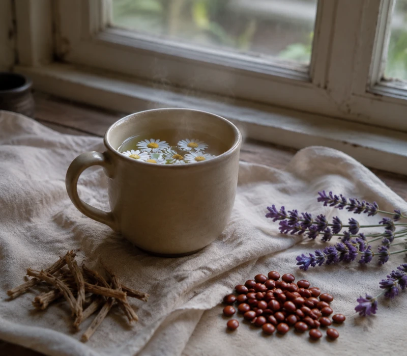 Aiuti naturali per il sonno: camomilla, valeriana e semi di giuggiolo